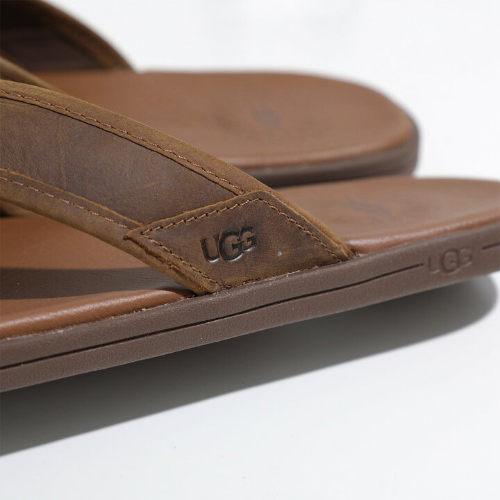 楽天市場】UGG アグ サンダル SEASIDE FLIP LEATHER 1102690 メンズ 