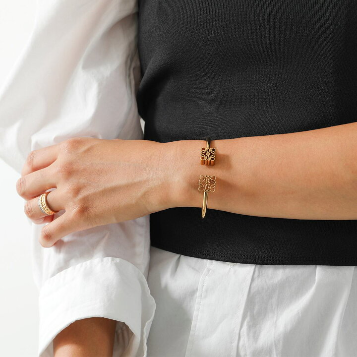 楽天市場】 LOEWE ロエベ バングル ANAGRAM CUFF アナグラム カフ 