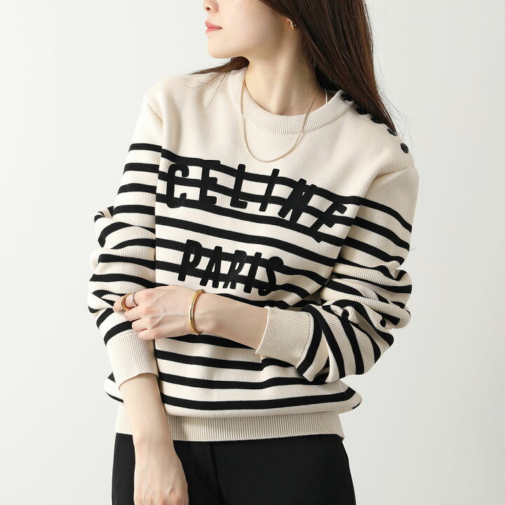 楽天市場】CELINE セリーヌ ニット 2ADDU012W.01OB レディース クルー  