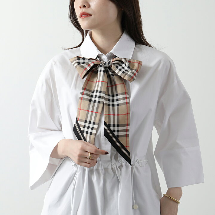 楽天市場】BURBERRY バーバリー スキニースカーフ 180×8 レディース  