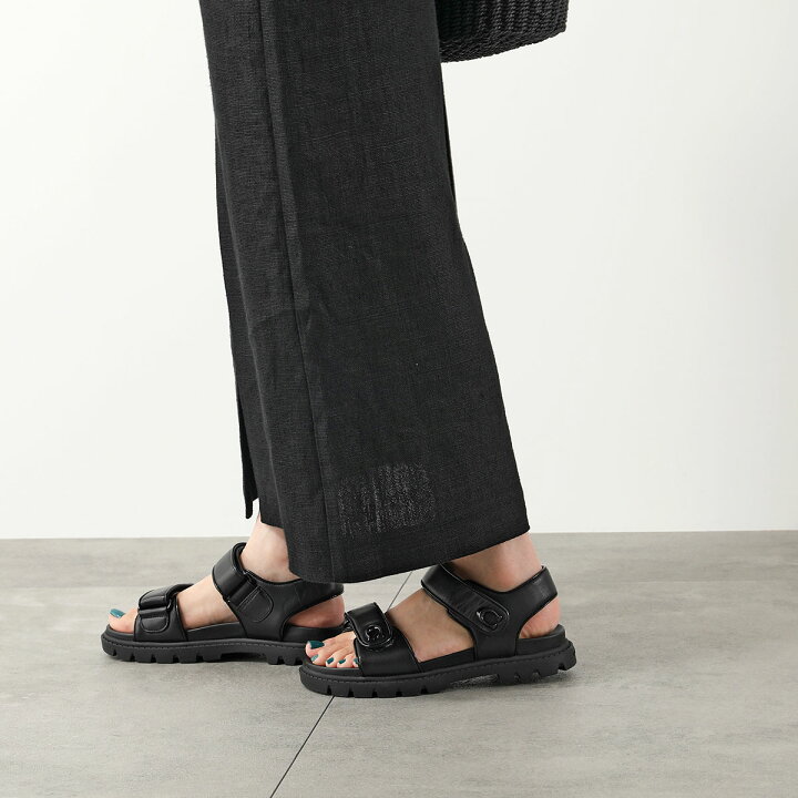 楽天市場】COACH コーチ サンダル BRYNN LTH SANDAL CS094 レディース 