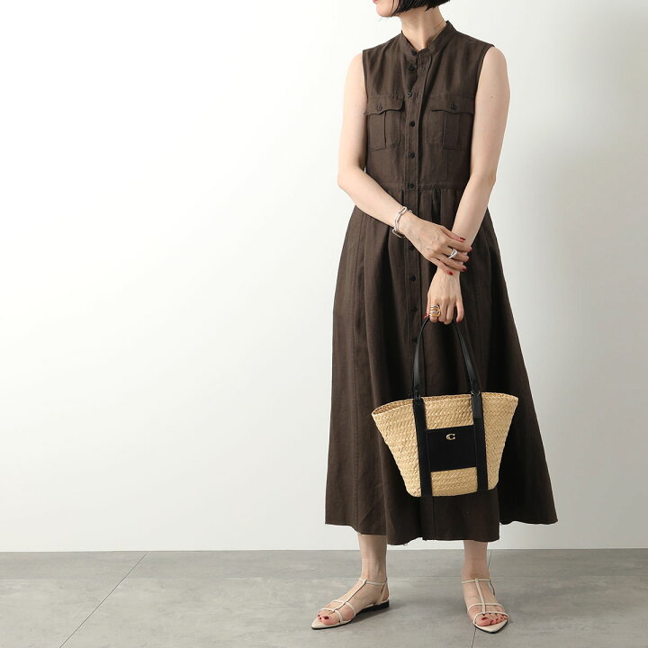 楽天市場】COACH コーチ かごバッグ SM STRAW PTOTE CQ788 レディース  