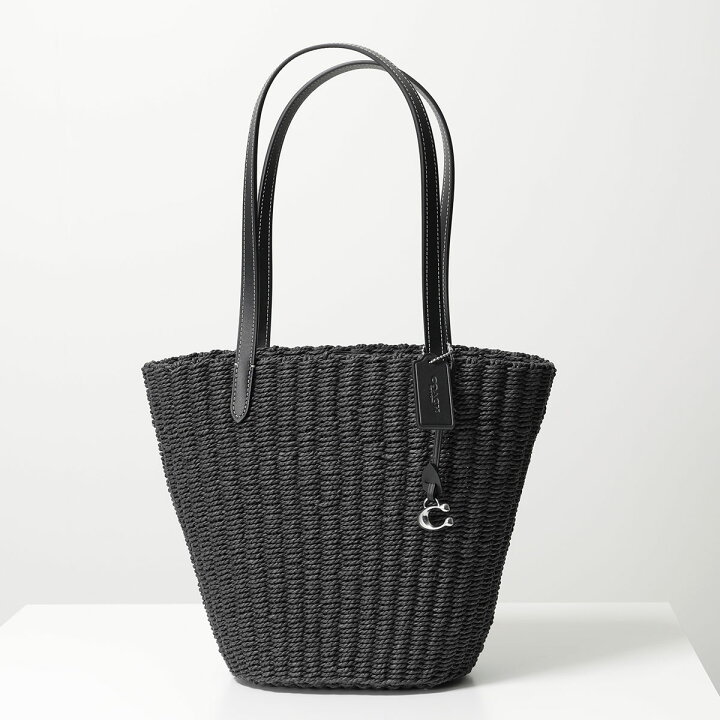 楽天市場】COACH コーチ かごバッグ SM STRAW TOTE CQ785 レディース 