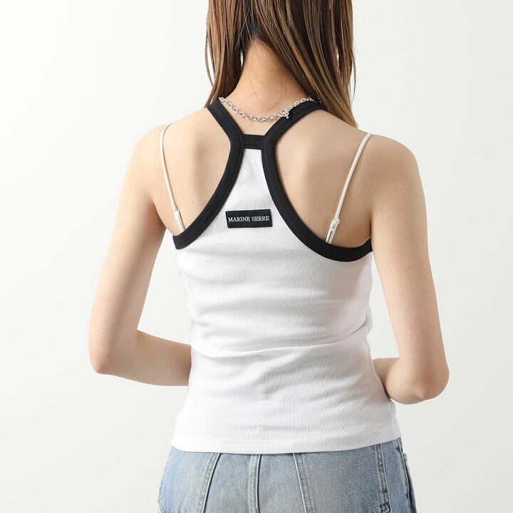 楽天市場】 Marine Serre マリーン セル タンクトップ Organic Cotton  