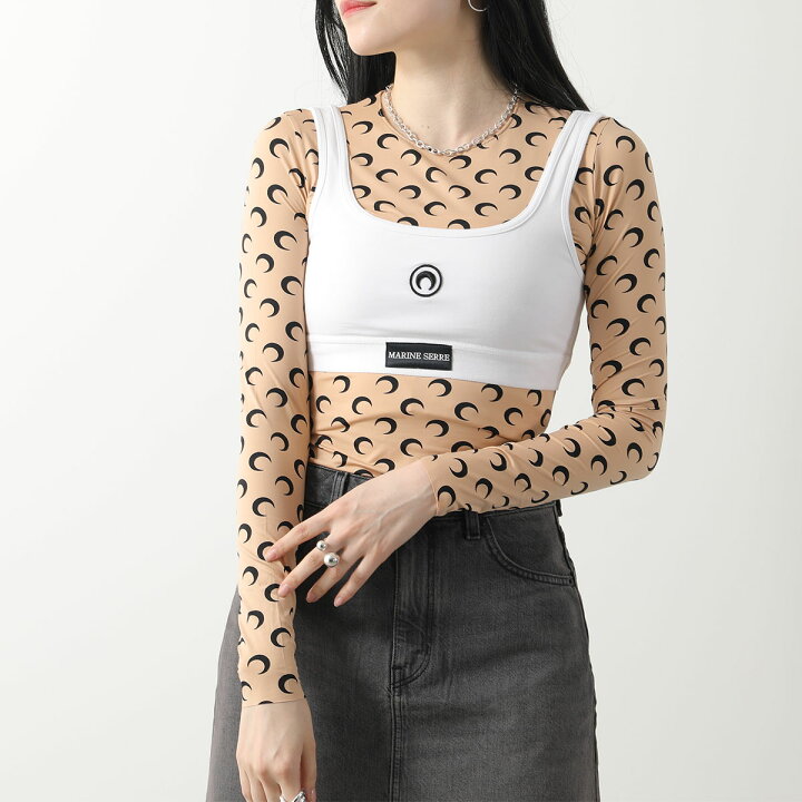 楽天市場】Marine Serre マリーン セル スポーツブラ Organic Cotton 