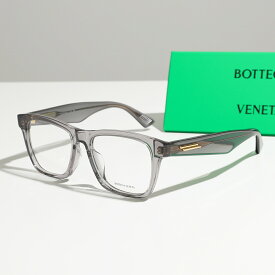 BOTTEGA VENETA ボッテガヴェネタ メガネ BV1120OA メンズ スクエア型 伊達メガネ めがね アイウェア 003/GREY-GREY-TRANSPARENT