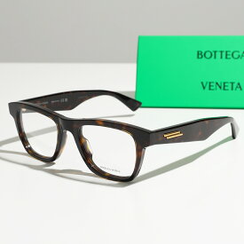 BOTTEGA VENETA ボッテガヴェネタ メガネ BV1120O メンズ スクエア型 べっ甲 めがね 伊達メガネ アイウェア 002/HAVANA-HAVANA-TRANSPAR