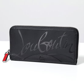 Christian Louboutin クリスチャンルブタン 3195051 CM53 M PANETTONE レザー ラウンドファスナー長財布 BLACK/BLACK メンズ