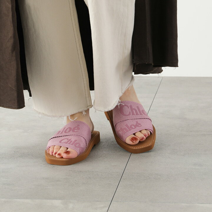 楽天市場】 Chloe クロエ サンダル WOODY ウッディ CHC22U188Z3  