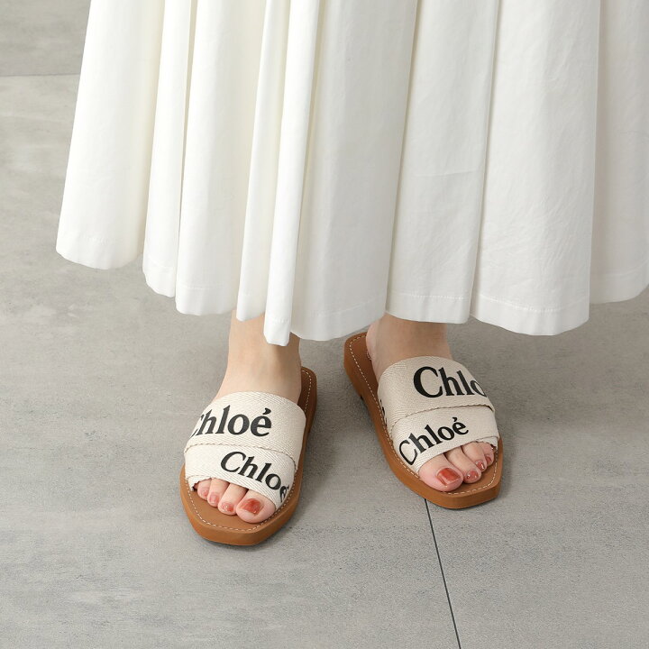 楽天市場】 Chloe クロエ サンダル WOODY ウッディ CHC22U188Z3  
