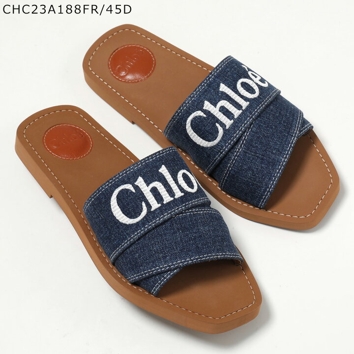 楽天市場】 Chloe クロエ サンダル WOODY ウッディ CHC22U188Z3  