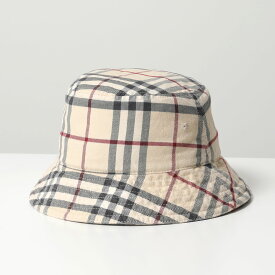 BURBERRY バーバリー バケットハット MH CLASSIC BUCKET 8075650 レディース バーバリーチェック コットン 帽子 A1450/STONE【po_sannn】