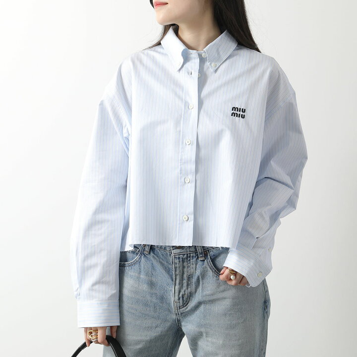 楽天市場】MIUMIU ミュウミュウ シャツ MK1659 14BC レディース 長袖  