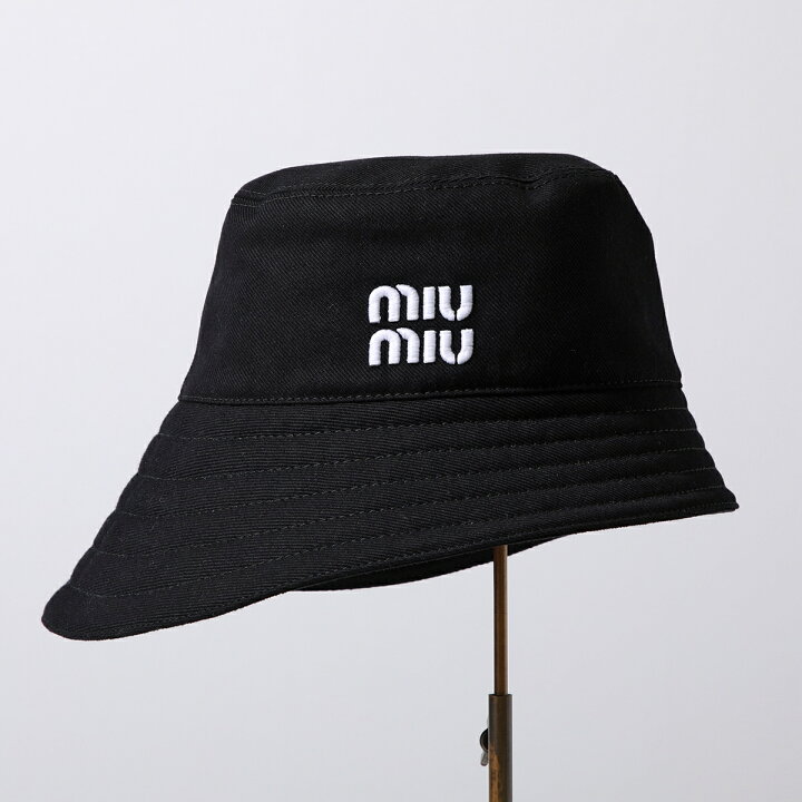 楽天市場】MIUMIU ミュウミュウ ハット 5HC341 2DXI レディース ドリル 
