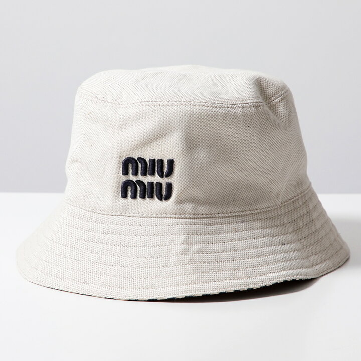 楽天市場】MIUMIU ミュウミュウ バケットハット 5RM030 2CQQ 