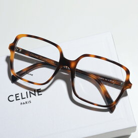 CELINE セリーヌ メガネ CL50076I レディース スクエア型 めがね 伊達メガネ ダテ 眼鏡 ロゴ アイウェア べっ甲 053