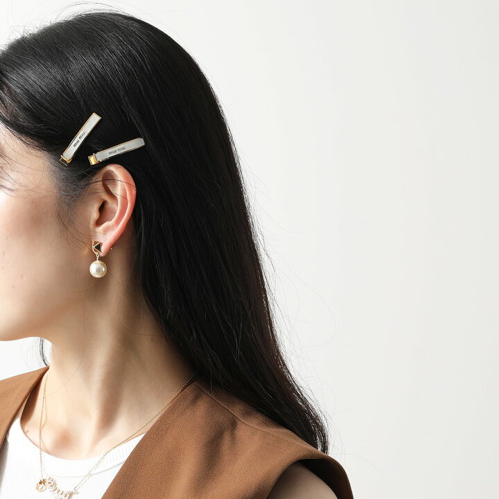 楽天市場】MIUMIU ミュウミュウ ヘアクリップ 5JF136 2F6T レディース  
