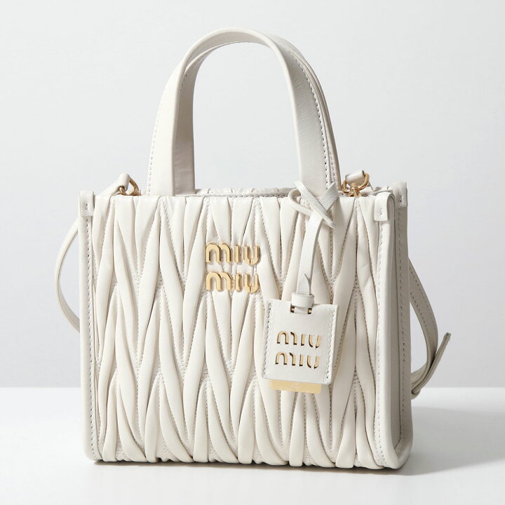 楽天市場】MIUMIU ミュウミュウ ハンドバッグ MATELASSE マテラッセ  