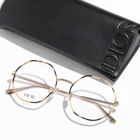 Dior ディオール メガネ GemDiorO R2U A800 CD50019U 028 レディース ラウンド型 めがね 眼鏡 CDロゴ アイウェア 伊達メガネ ゴールド他