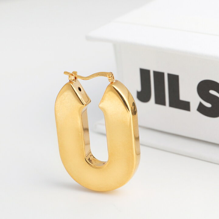 楽天市場】【訳あり】JIL SANDER ジルサンダー フープピアス BW3 