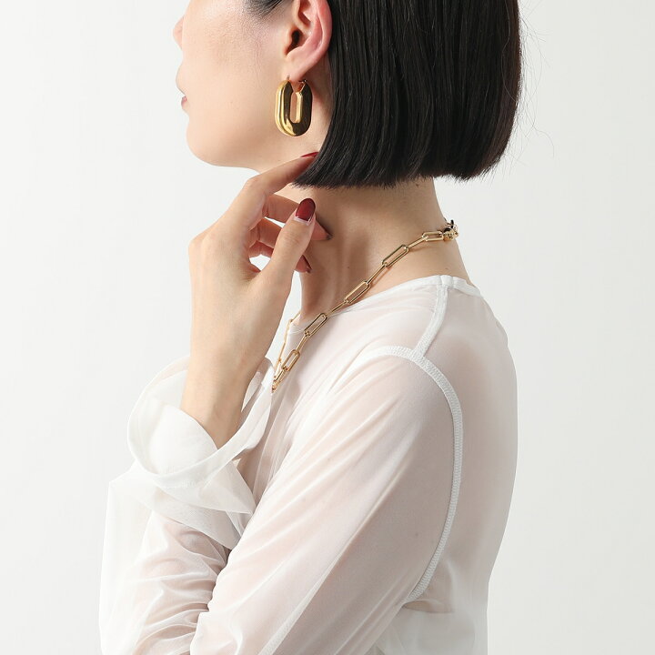 楽天市場】【訳あり】JIL SANDER ジルサンダー フープピアス BW3 