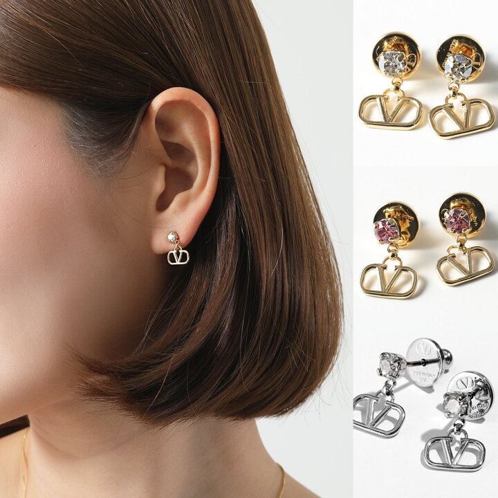 楽天市場】VALENTINO ヴァレンティノ ピアス 6W2J0H29YCW レディース V  