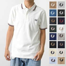 FRED PERRY フレッドペリー ポロシャツ TWIN TIPPED FRED PERRY SHIRT M3600 メンズ 半袖 鹿の子 ロゴ刺繍 カラー18色
