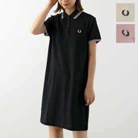 FRED PERRY フレッドペリー ワンピース TWIN TIPPED FRED PERRY DRESS D3600 レディース 半袖 ポロシャツ 鹿の子 アイコン刺繍 カラー3色