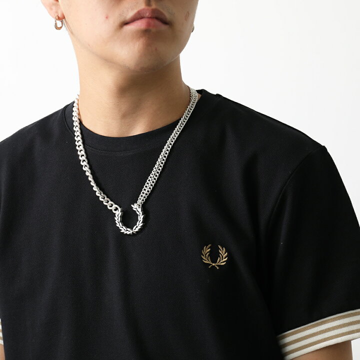 楽天市場】FRED PERRY フレッドペリー ネックレス DBL CHAIN LAUREL 