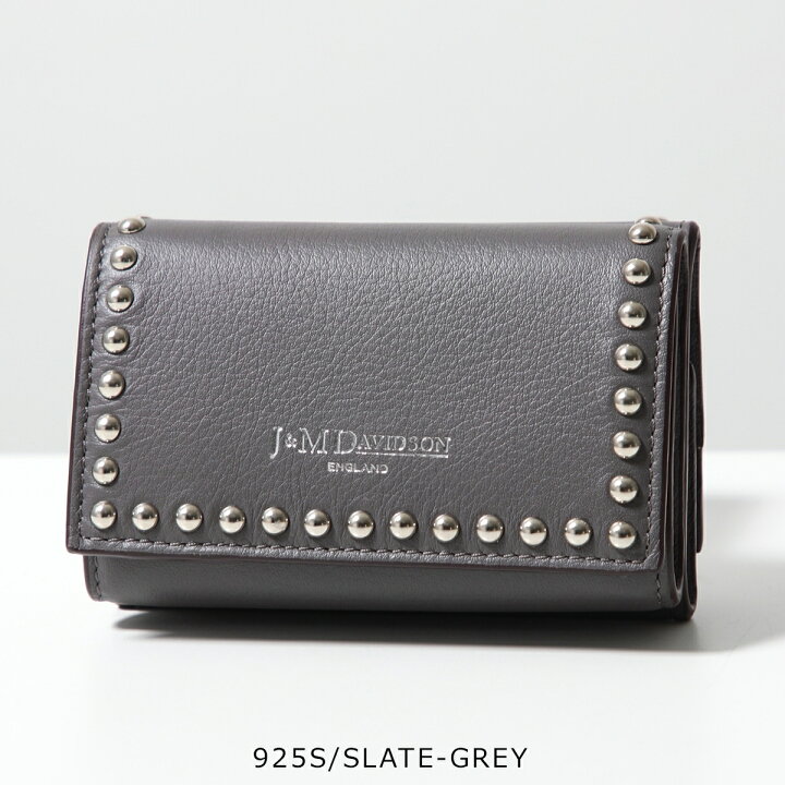 楽天市場】J&M DAVIDSON 三つ折り財布 FOLD WALLET WITH STUDS SFLW 