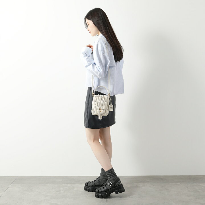 楽天市場】MIUMIU ミュウミュウ バケットバッグ MATELASSE マテラッセ 
