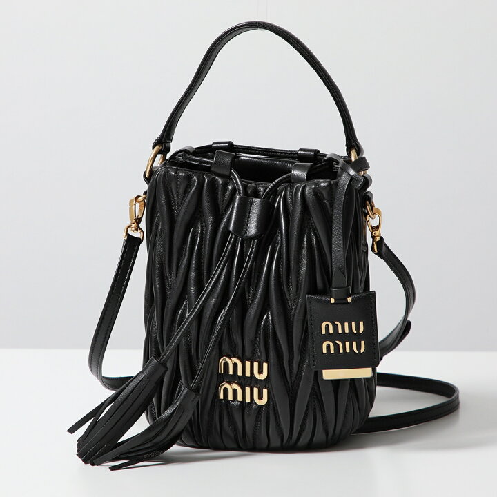 楽天市場】MIUMIU ミュウミュウ バケットバッグ MATELASSE マテラッセ  
