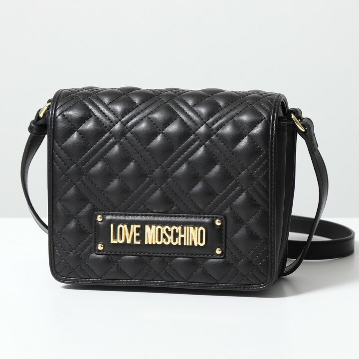 MOSCHINO ショルダーバッグ キルト 黒 楽天市場】LOVE MOSCHINO ラブ 