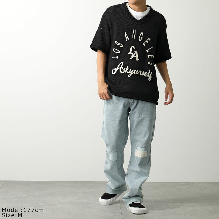 楽天市場】ASKYURSELF アスクユアセルフ ニット WARM UP KNIT JERSEY 