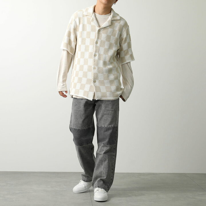 楽天市場】ASKYURSELF アスクユアセルフ シャツ CHECKERED CROCHET  
