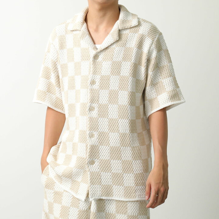 楽天市場】ASKYURSELF アスクユアセルフ シャツ CHECKERED CROCHET  