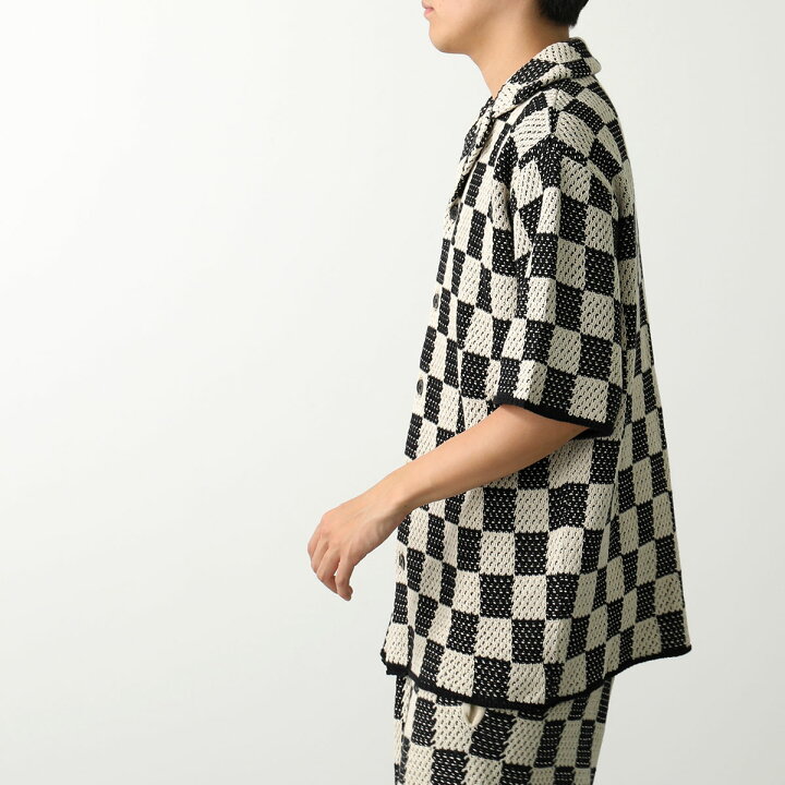 楽天市場】ASKYURSELF アスクユアセルフ シャツ CHECKERED CROCHET  
