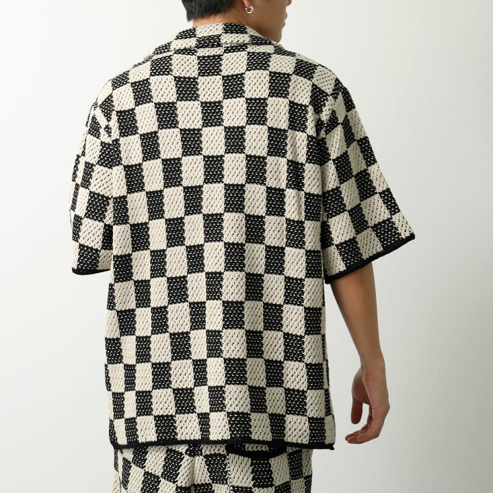 楽天市場】ASKYURSELF アスクユアセルフ シャツ CHECKERED CROCHET  