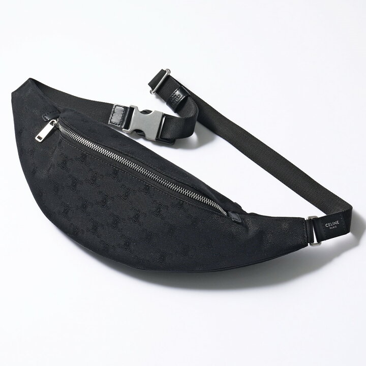 楽天市場 Celine セリーヌ cec 38si New Belt Bag トリオンフ ジャガード ボディバッグ ベルトバッグ ウエストポーチ Black 鞄 レディース メンズ インポートセレクト Musee