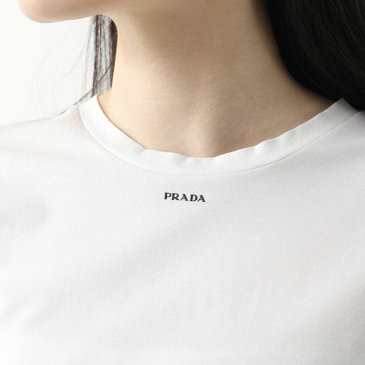 楽天市場】PRADA プラダ 半袖 Tシャツ UJN843 12TQ レディース ロゴ  