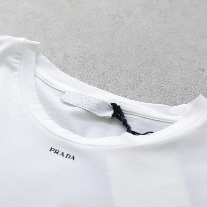 楽天市場】PRADA プラダ 半袖 Tシャツ UJN843 12TQ レディース ロゴ  