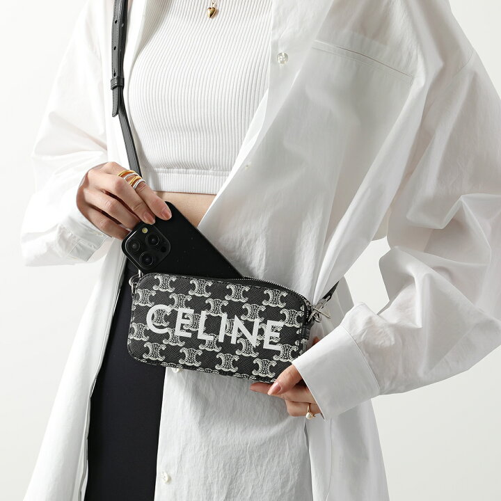 楽天市場】CELINE セリーヌ ショルダーバッグ HORIZONTAL POUCH 