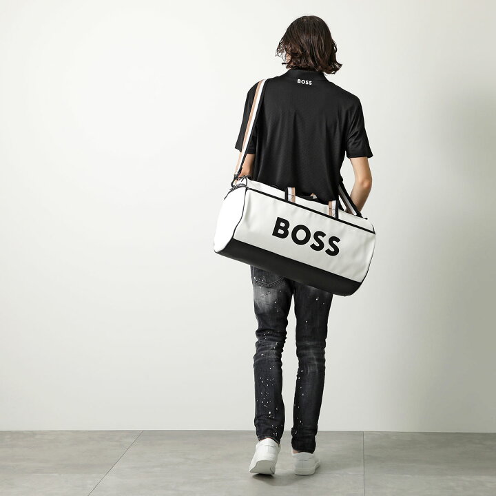 楽天市場】HUGO BOSS ヒューゴボス ボストンバッグ BLACK Berrettini 