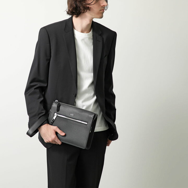 楽天市場】HUGO BOSS BLACK ヒューゴボス クラッチバッグ 