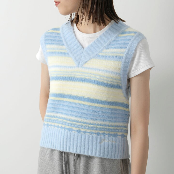 楽天市場】GANNI ガニー ニットベスト Soft Wool Stripe Vest K2236 