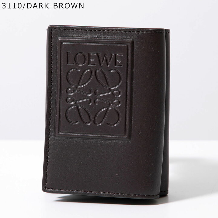 LOEWE メンズ二つ折り財布ブラウン