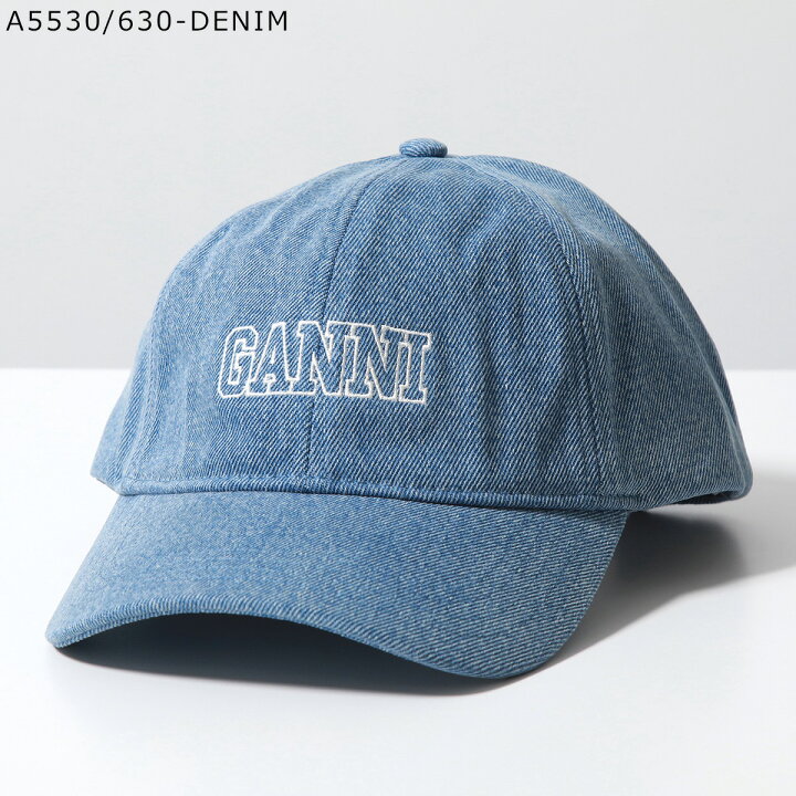 楽天市場】GANNI ガニー ベースボールキャップ CAP HAT DENIM A5759  