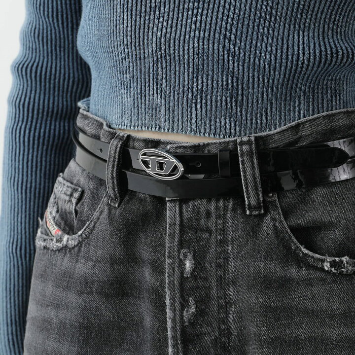 楽天市場】DIESEL ディーゼル ナローベルト B-1DR 15 DOUBLE X09895 