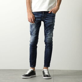 DSQUARED2 ディースクエアード ジーンス SKATER JEANS スケーター S74LB1556 S30664 メンズ ストレッチ デニム スキニー スリム ダメージ ウォッシュ Gパン 470