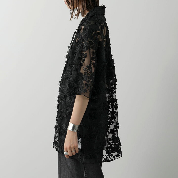 楽天市場】PROVOKE プロヴォーク 半袖 シャツ tulle lace big shirt PV
